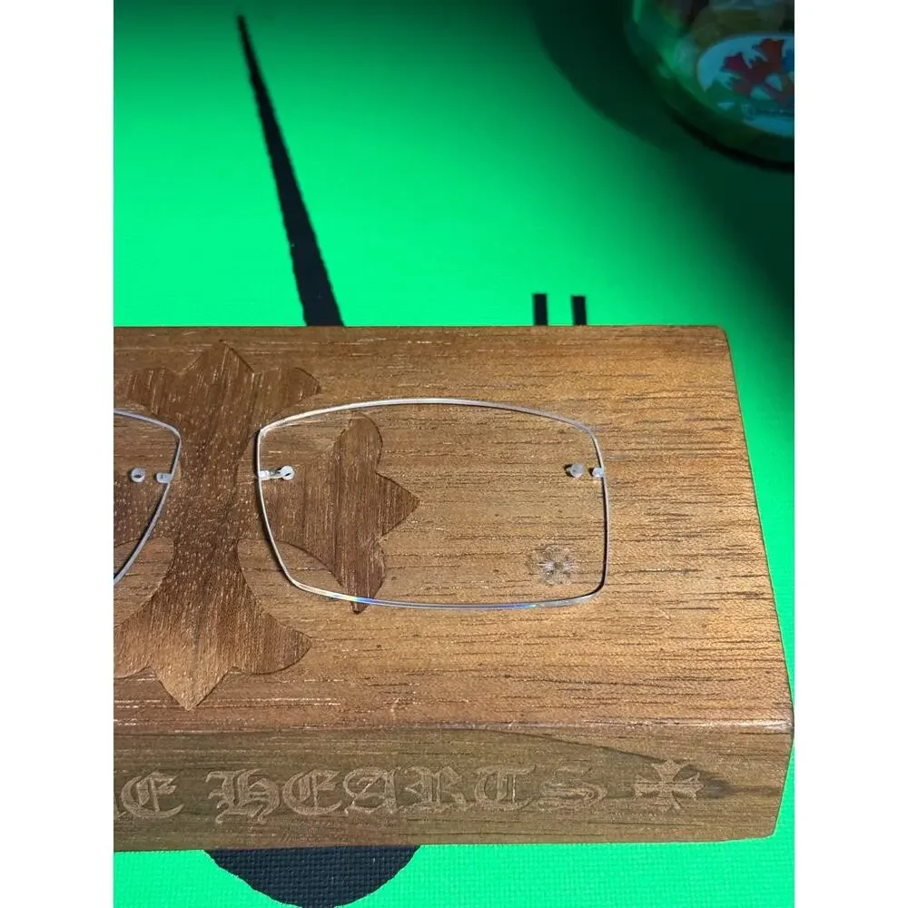 Authentic Chrome Hearts Deep II Clear Cross Lenses